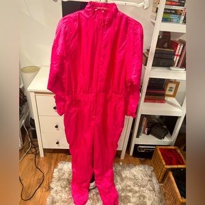 Abraxas women’s jumpsuit hot pink medium